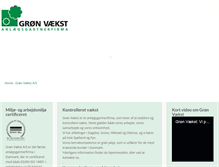 Tablet Screenshot of groenvaekst.dk